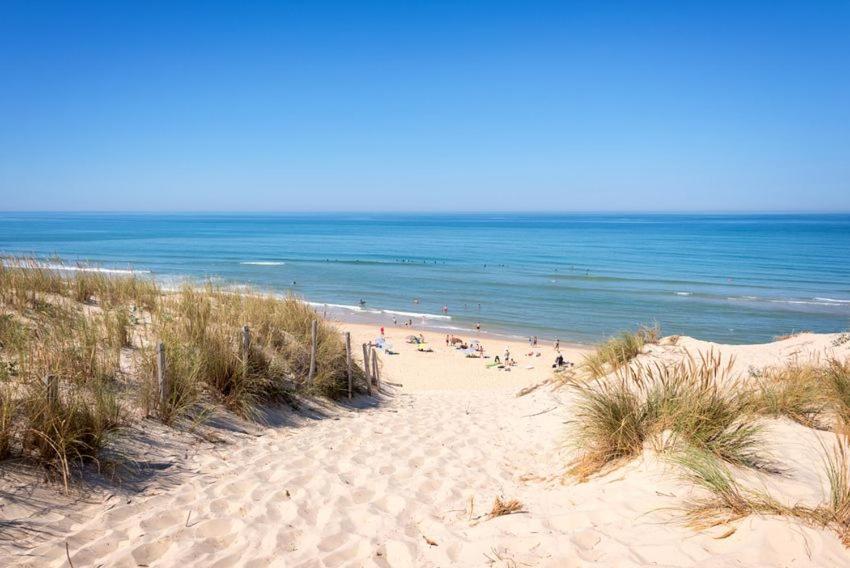Superbe T3 Les Pieds Dans L'Eau, Parking, Piscine En Ete Apartamento Lacanau Exterior foto
